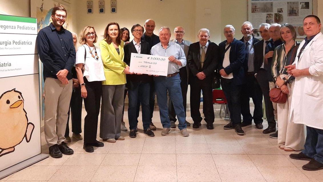 La consegna della donazione