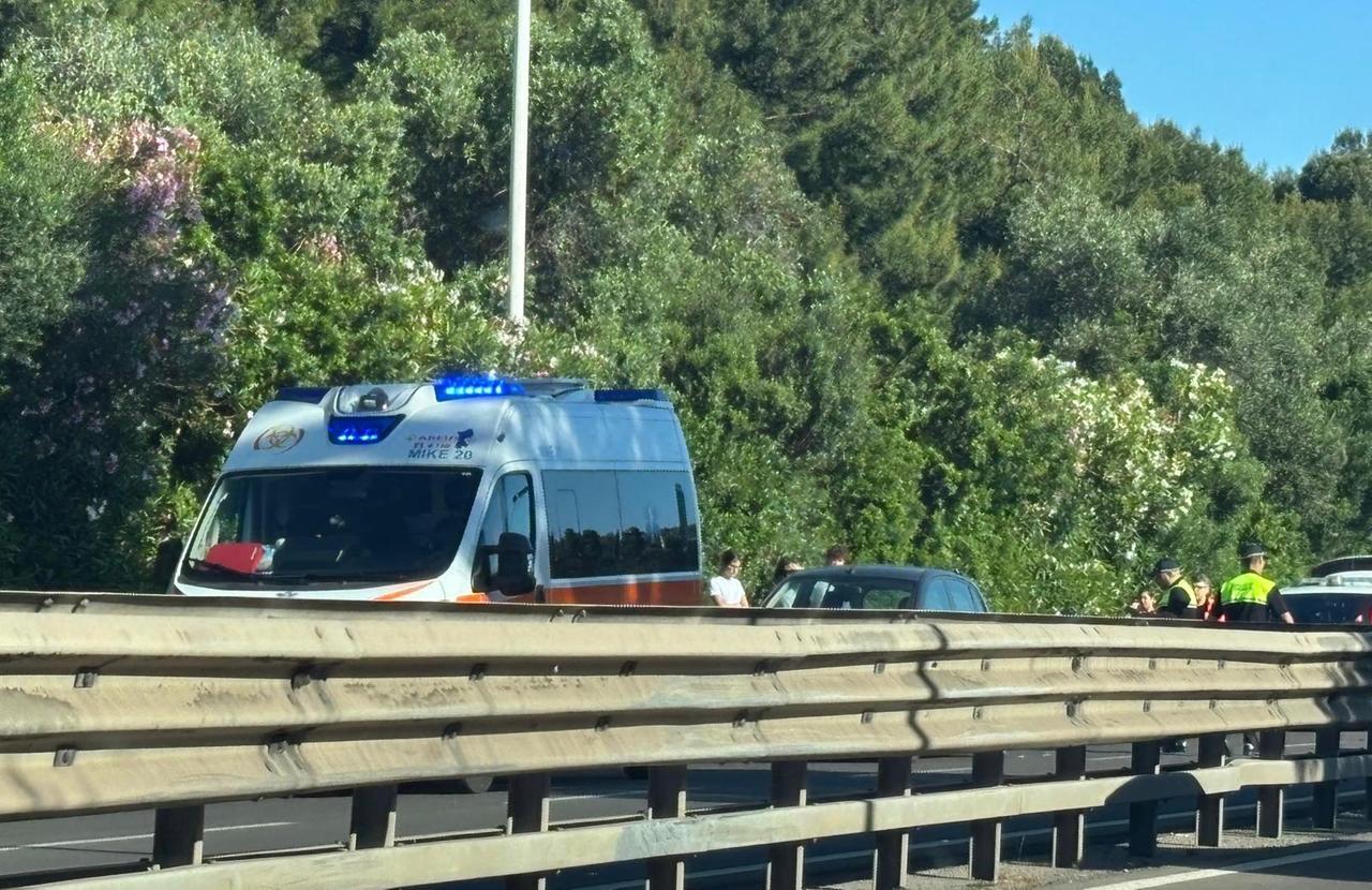 
	L'incidente nell'asse mediano di Cagliari - foto di Mario Rosas


