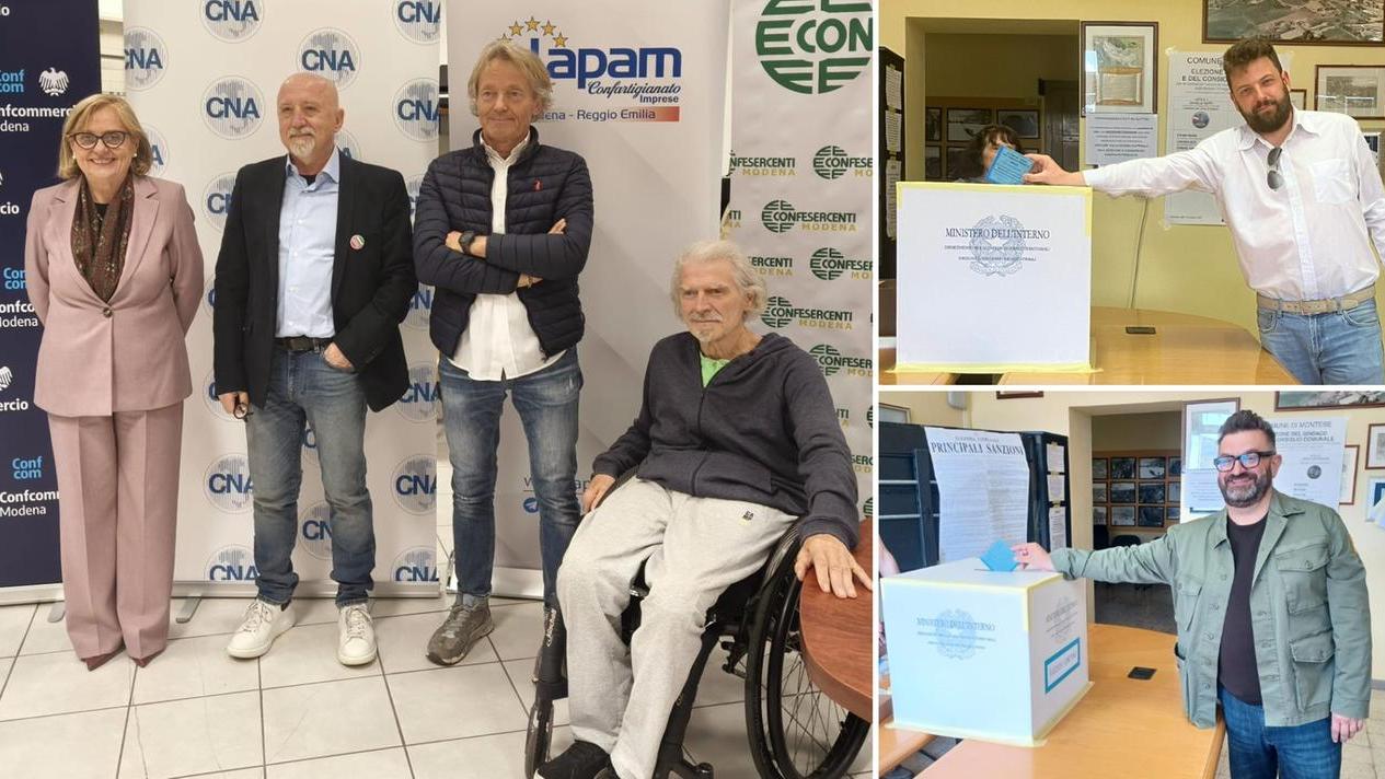 I 4 candidati sindaci di Vignola e i 2 di Montese