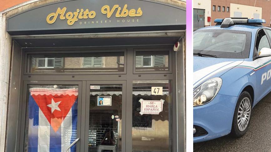 Blitz della polizia in zona movida: chiuso il pub cubano Mojito Vibes