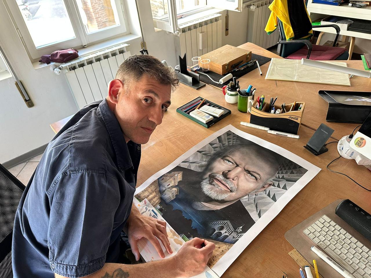 L’arte incontra il Blasco: Luciani e quell’opera dedicata al Kom e a Ferrara