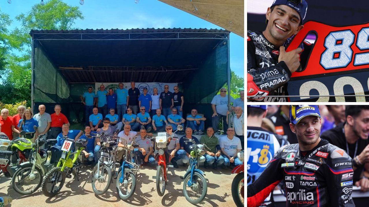 
	Alcuni soci del Ciao club Pontedera, a dx dall'alto i piloti Jorge Martin e Marco Bezzecchi

