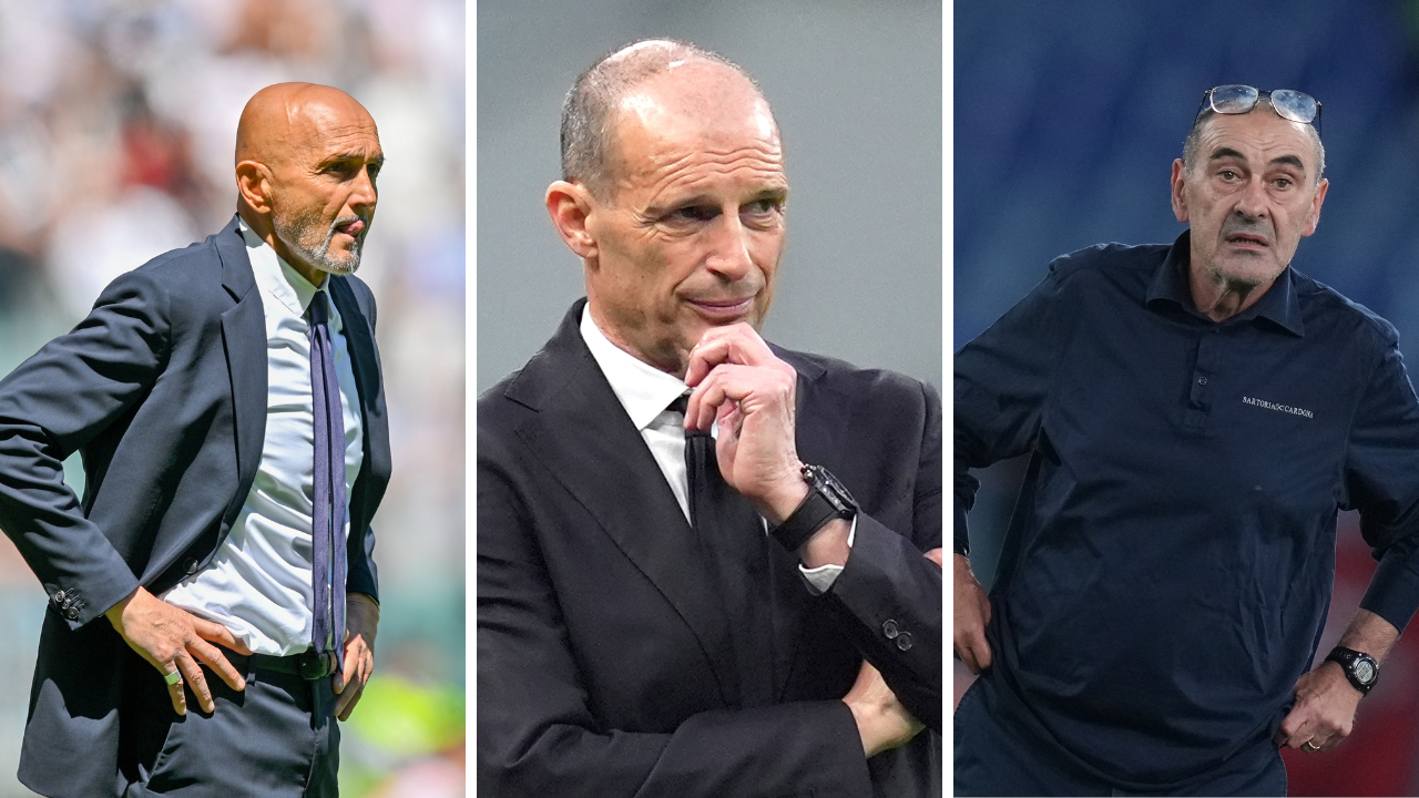 I tre tecnici toscani: Spalletti, Allegri e Sarri