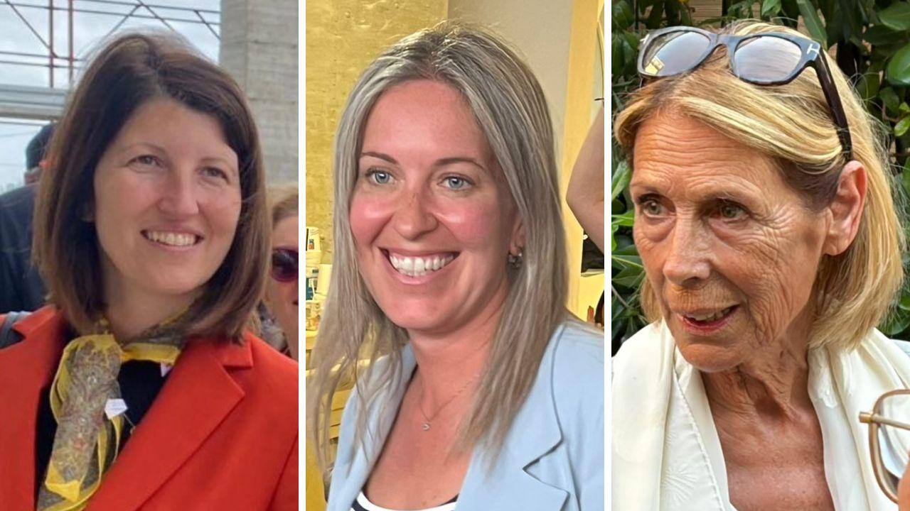 
	Da sinistra: Sara Grilli, Federica Maineri e Maria Lina Marcucci&nbsp;

