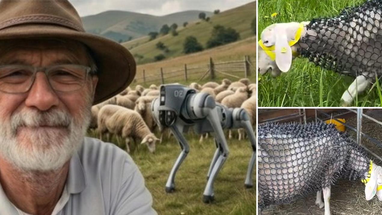 Le idee di Dino Mazzini: cane robot o armatura per le pecore