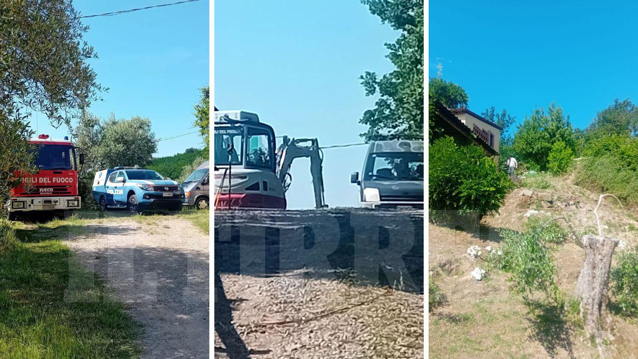 
	Il terreno dove si scava (foto Pietro Barghigiani)

