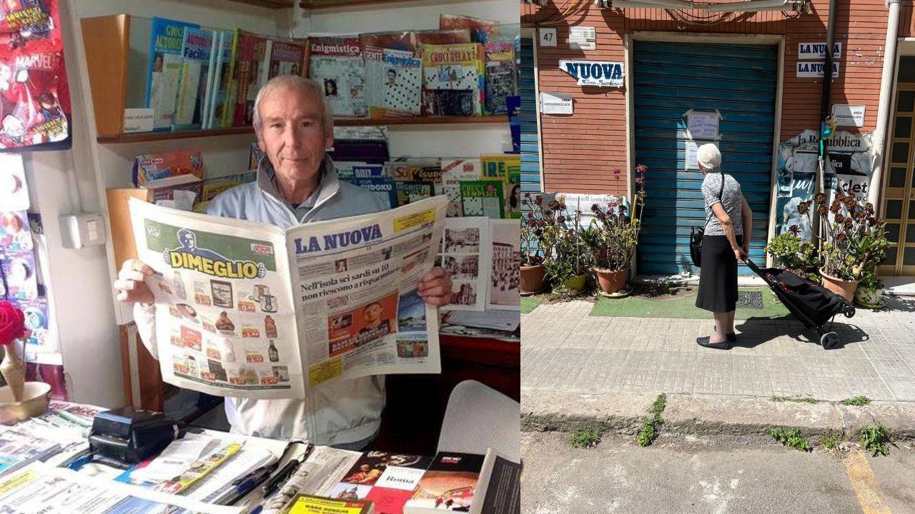 Sassari, addio a Pinuccio Concas, storico edicolante di via Genova: il quartiere si ferma davanti alla serranda abbassata