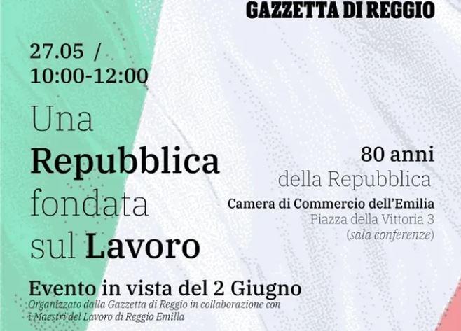 Una Repubblica fondata sul Lavoro: l’evento della Gazzetta di Reggio per celebrare il 2 giugno