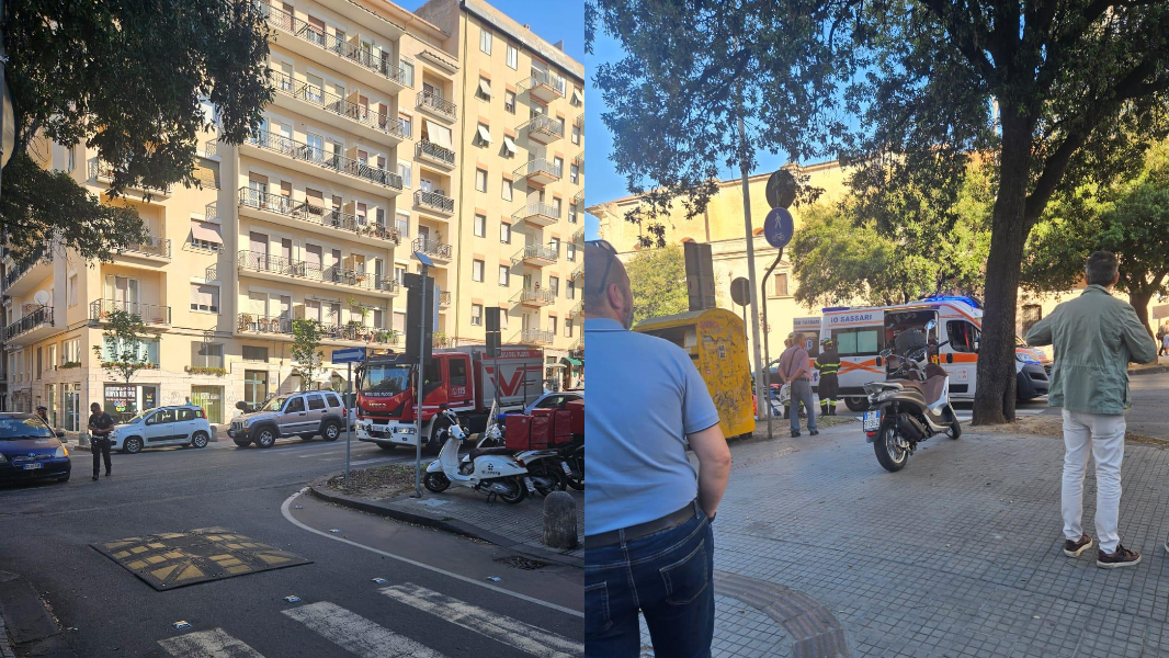 Sassari, un’auto gli taglia la strada e con la moto finisce contro un palo: ferito un sedicenne