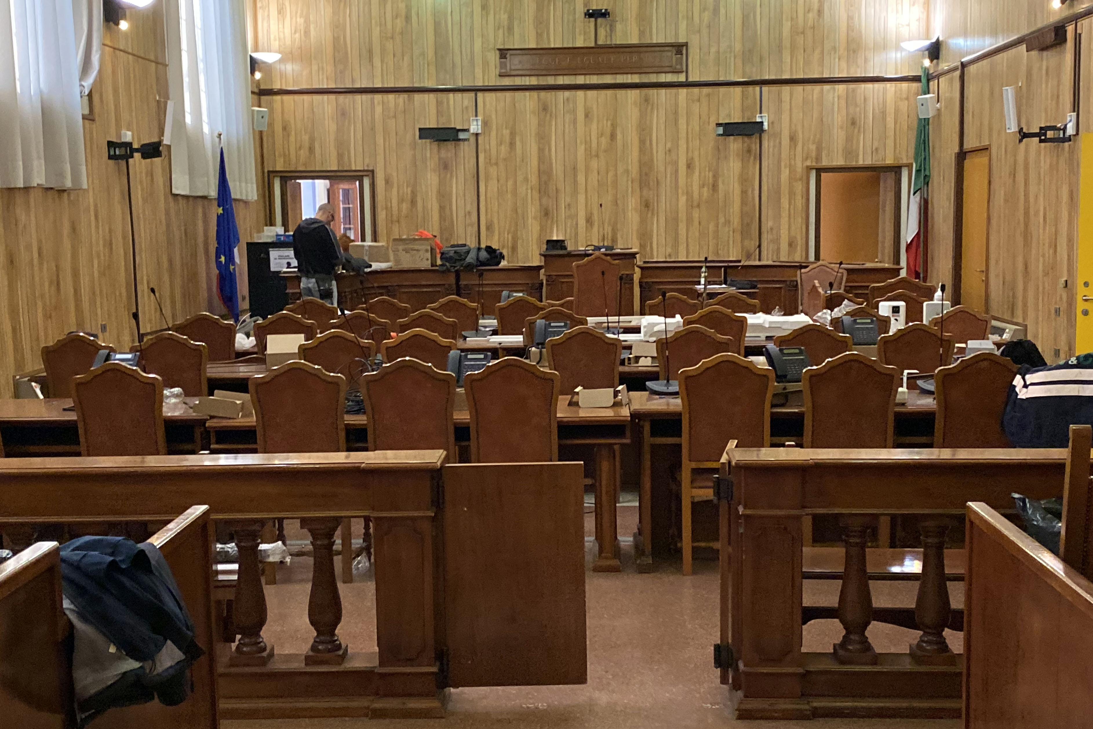 Un'aula di tribunale (foto d'archivio)