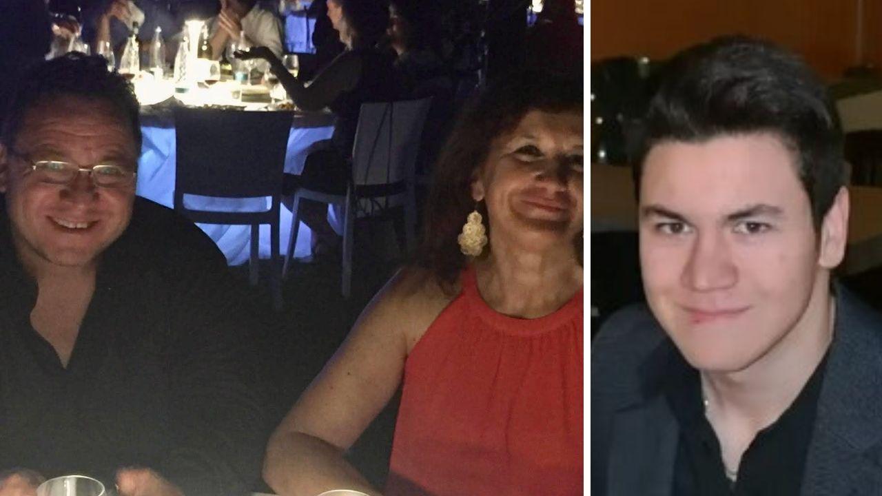 Pucci con la moglie Luisella in un momento di gioia e Giacomo