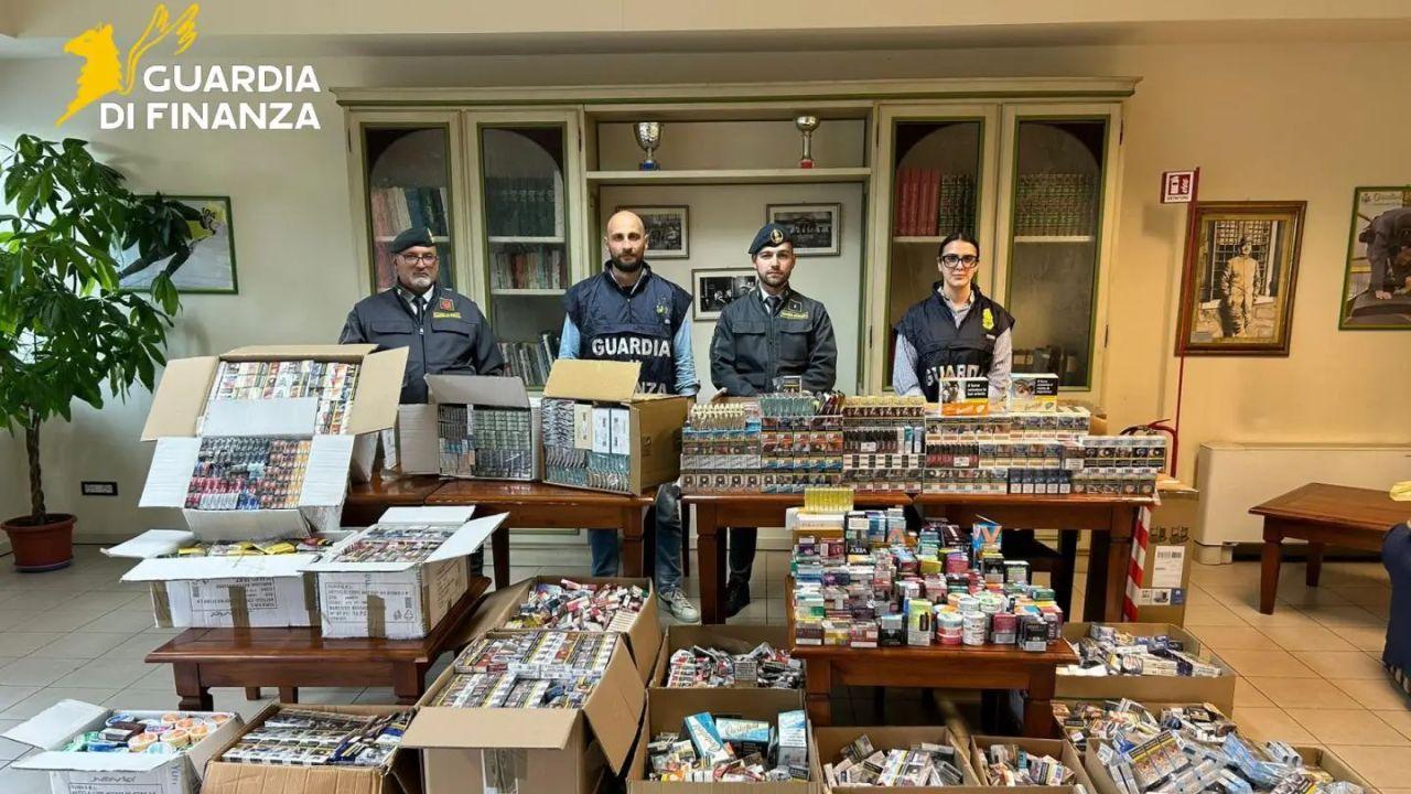 Il materiale sequestrato 