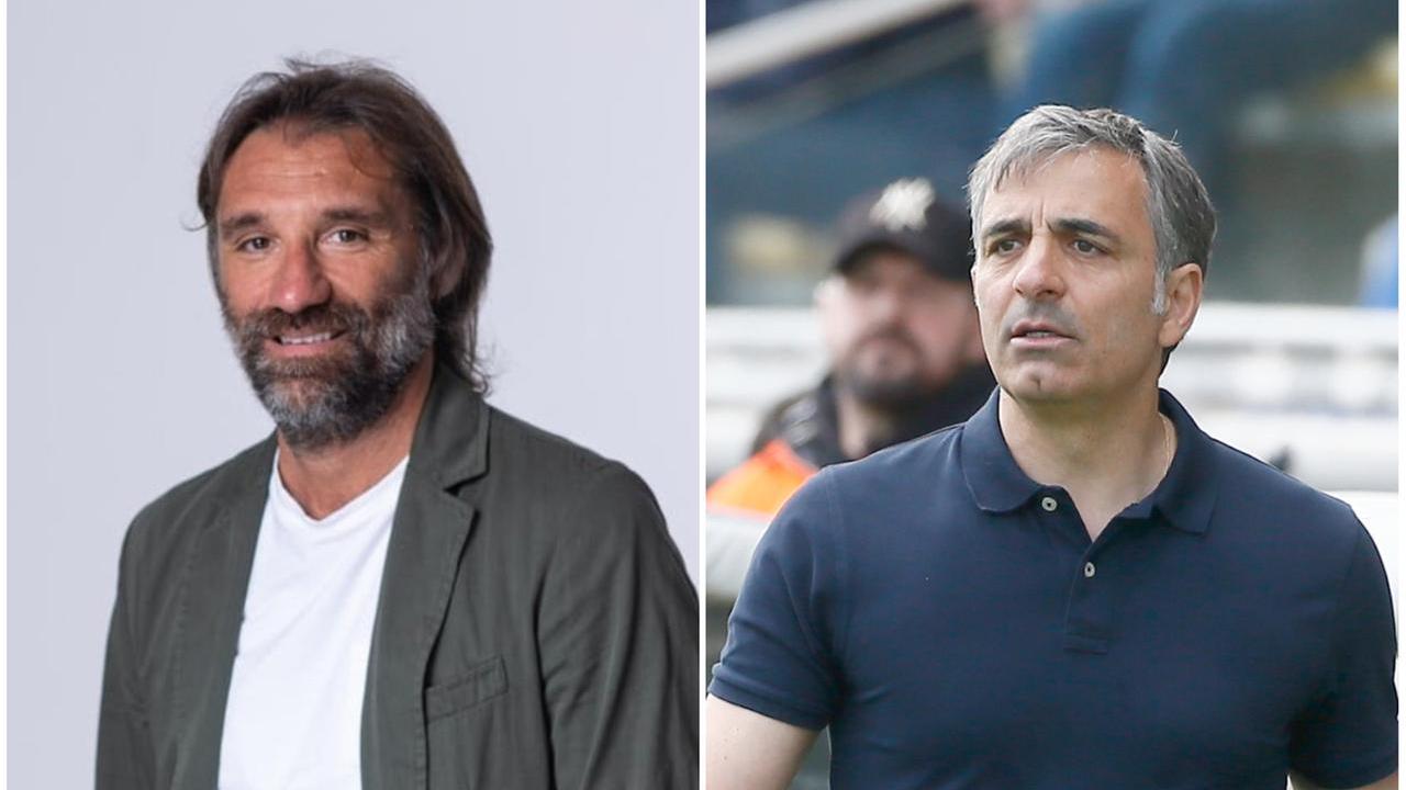Il diesse Paolo Bravo e l'allenatore Fabio Pecchia