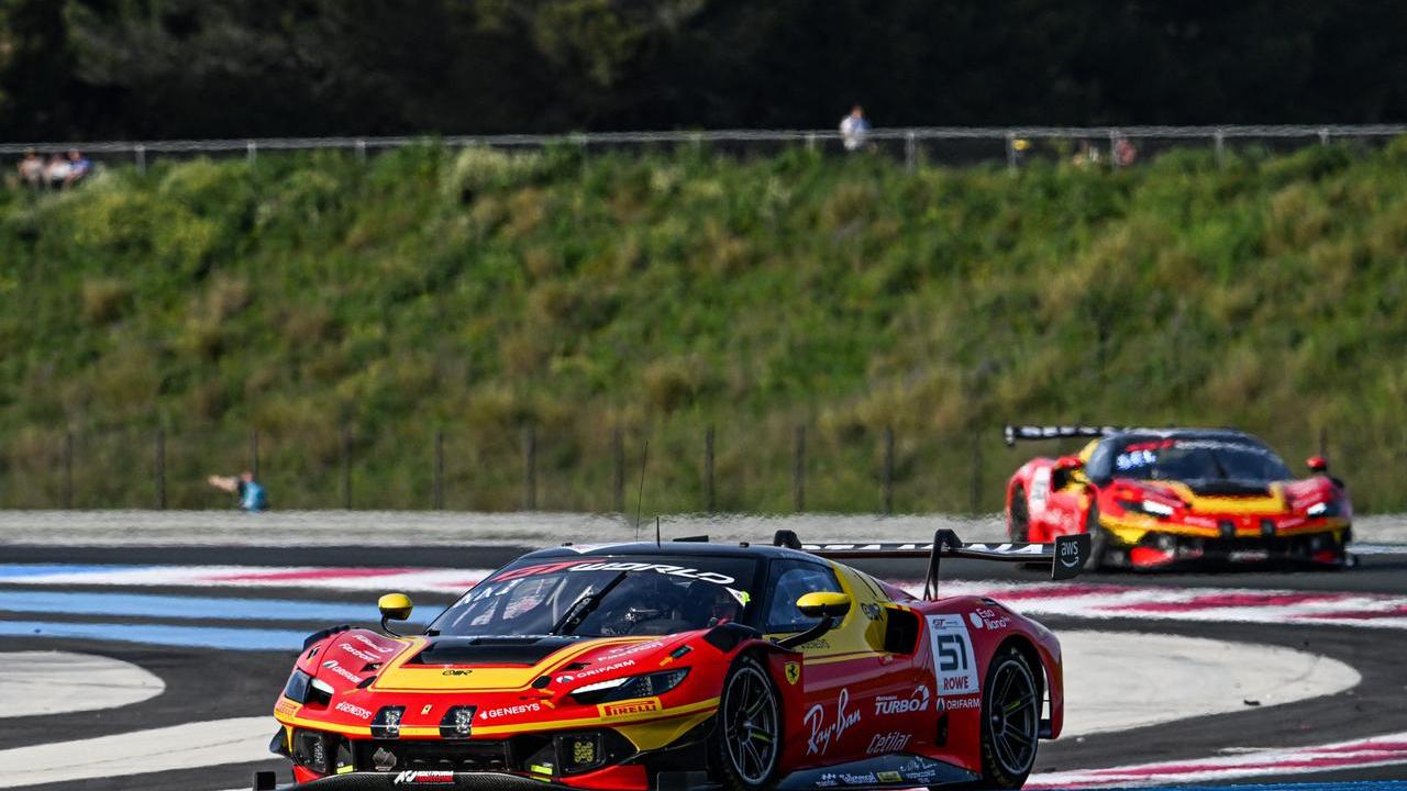 La Ferrari numero 51 al debutto in Francia sul circuito Paul Ricard
