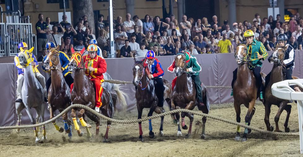 La notte del Palio a Ferrara: in piazza Ariostea è l'ora dei campioni