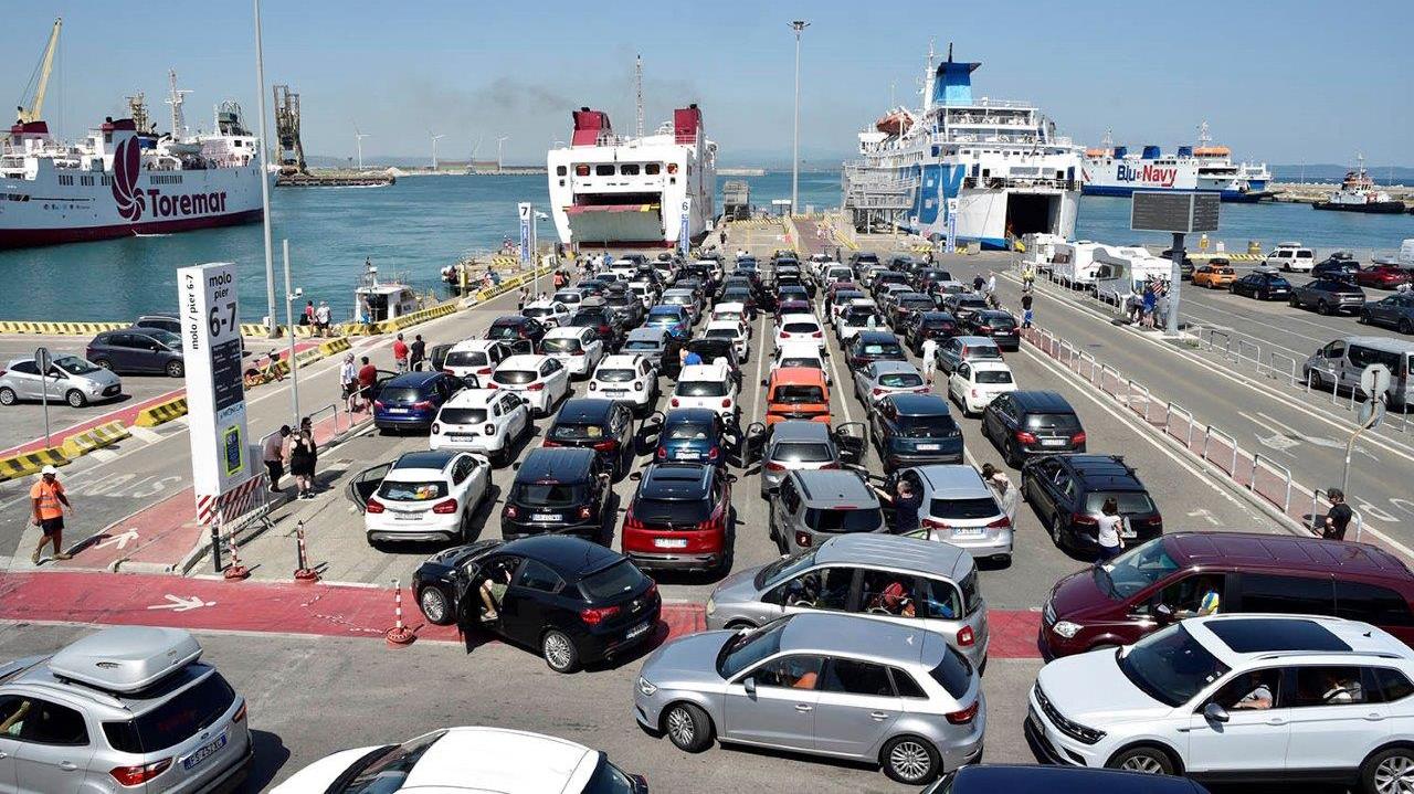 L'imbarco per l'Elba