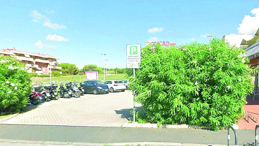 Il parcheggio di Marilia in cui è avvenuta la tentata truffa