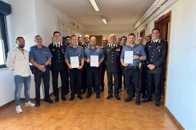 Salvarono due vite umane, premiati quattro carabinieri: ecco chi sono