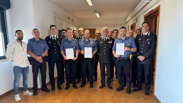 Salvarono due vite umane, premiati quattro carabinieri: ecco chi sono