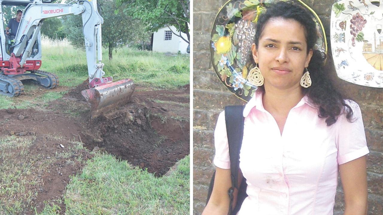 Gli scavi e la donna scomparsa 14 anni fa
