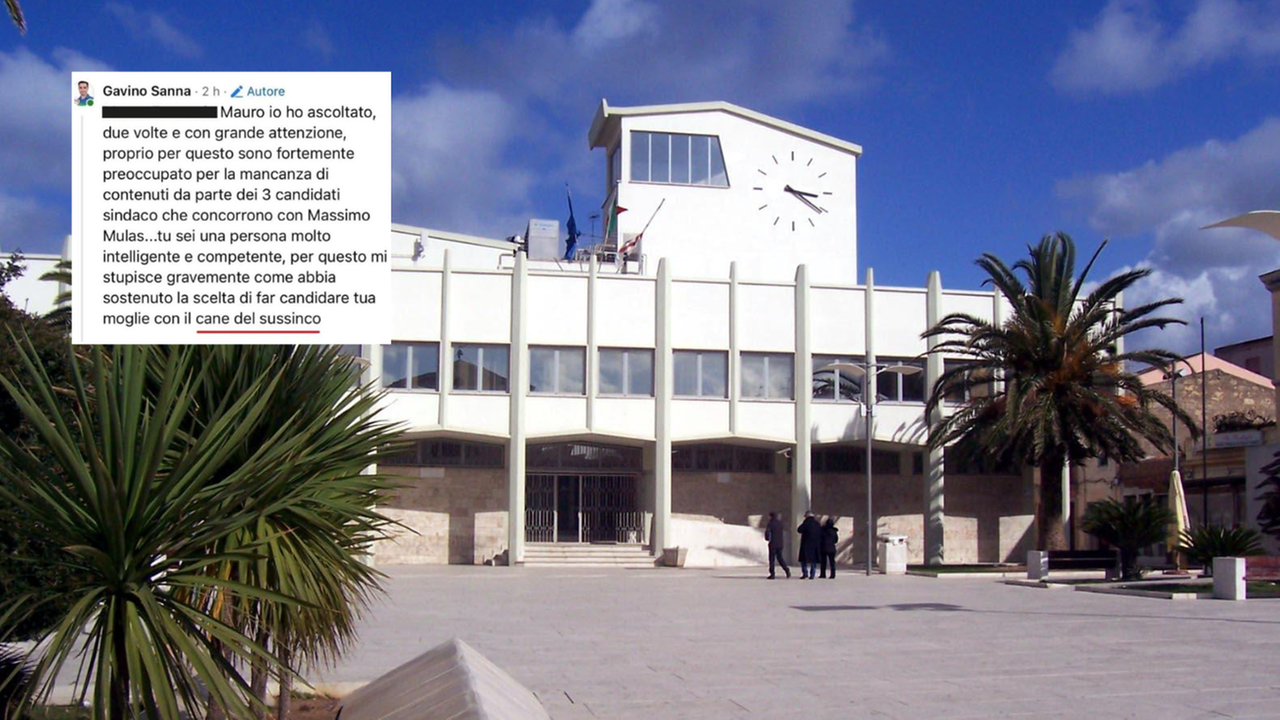 Comunali a Porto Torres, scoppia la polemica dopo un post del consigliere Sanna: «La Dettori è il cane del sussinco»