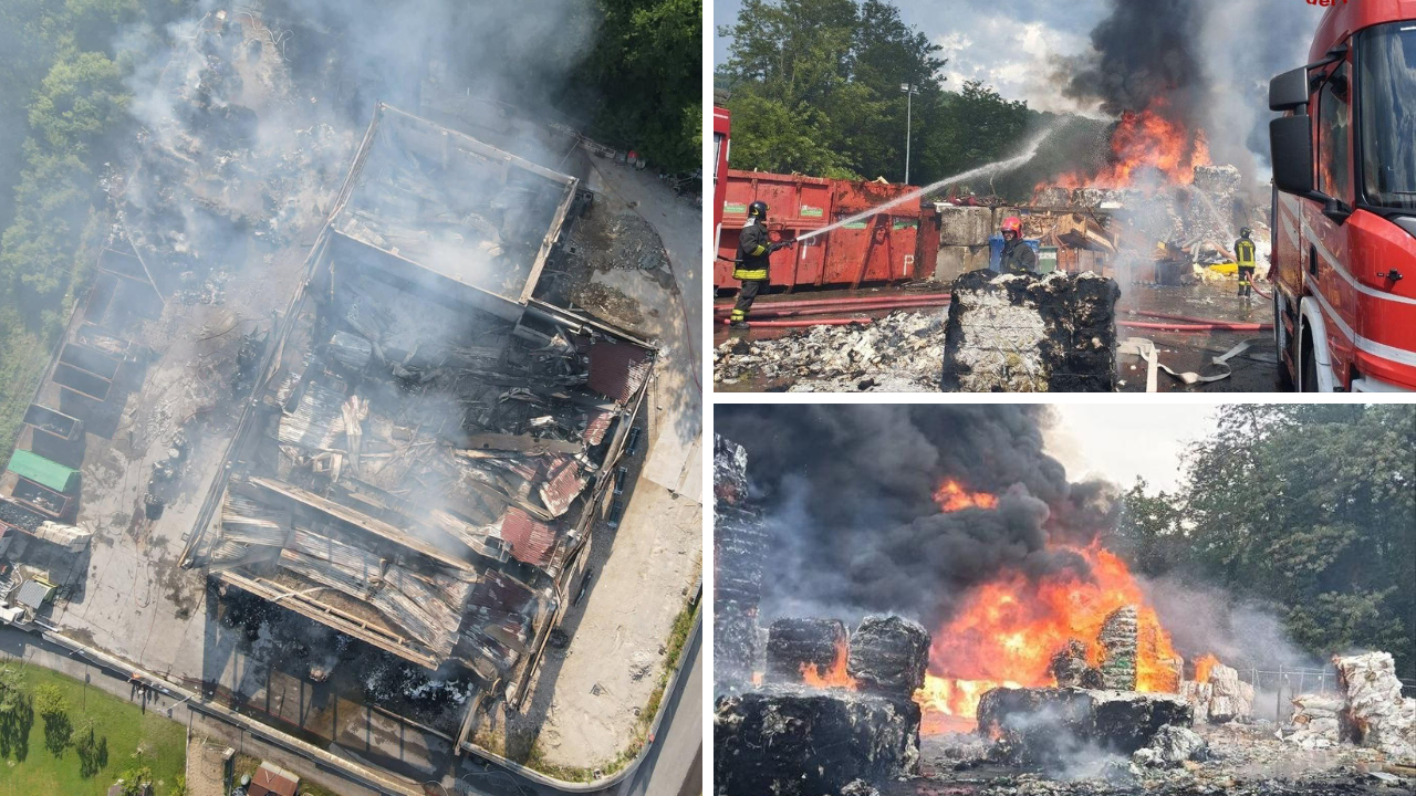 L'incendio che ha devastato la Green4