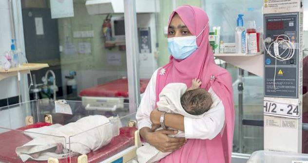 Sarid, nato troppo presto a bordo di un risciò,  accolto da un ospedale in Bangladesh realizzato con il contributo di Unicef