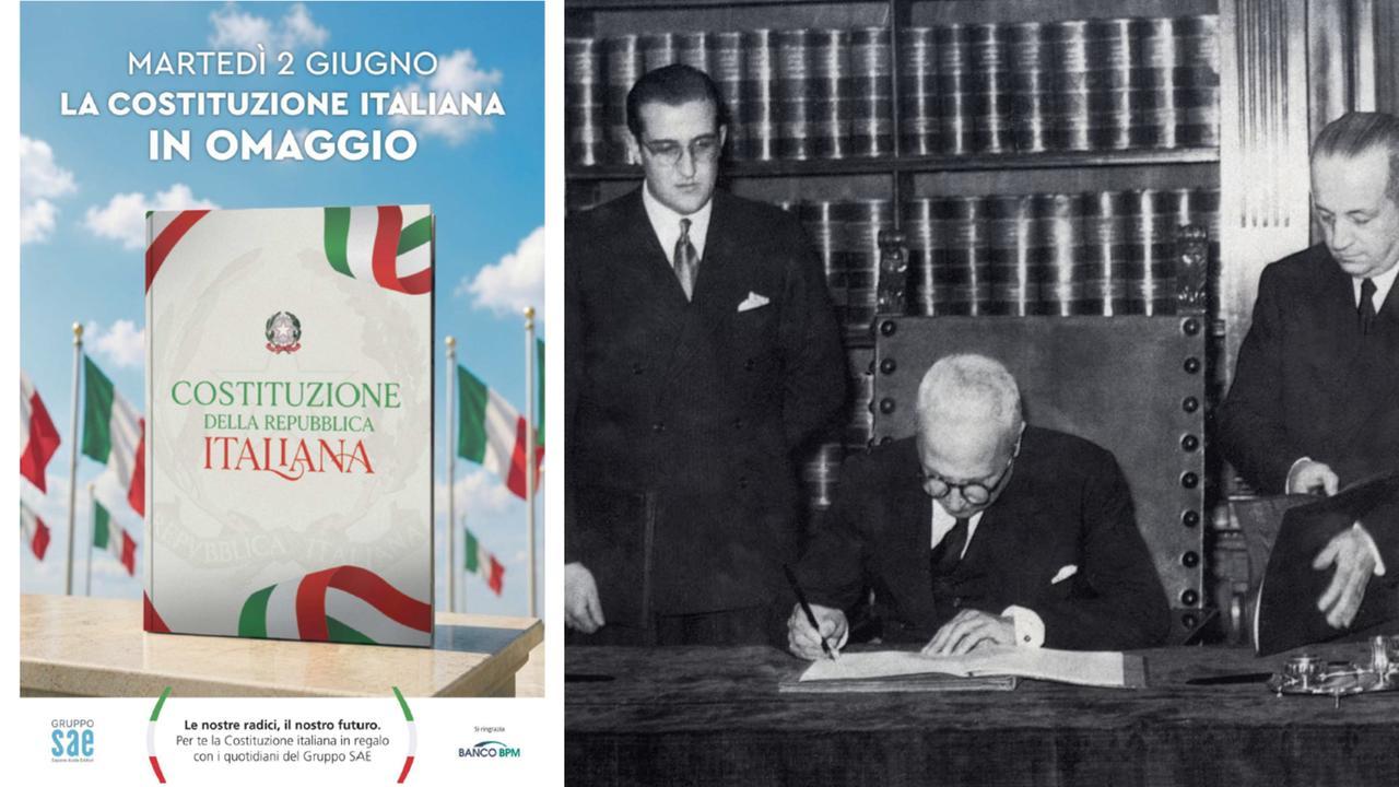 La Costituzione della Repubblica italiana in regalo ai lettori della Gazzetta di Modena