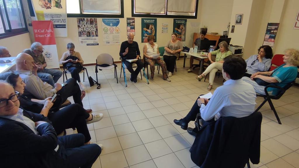 L'incontro nella sede dell'Acli