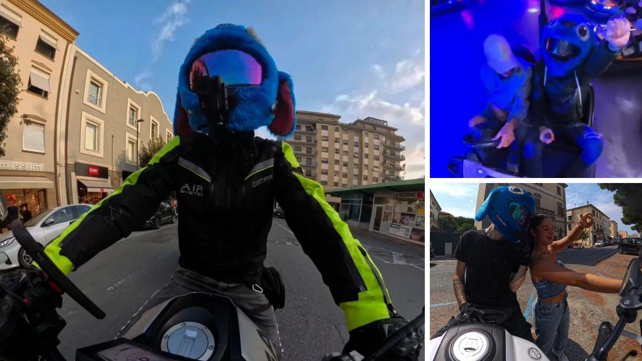 
	Alcune foto di Marco Cappalli a bordo della sua moto e al luna park

