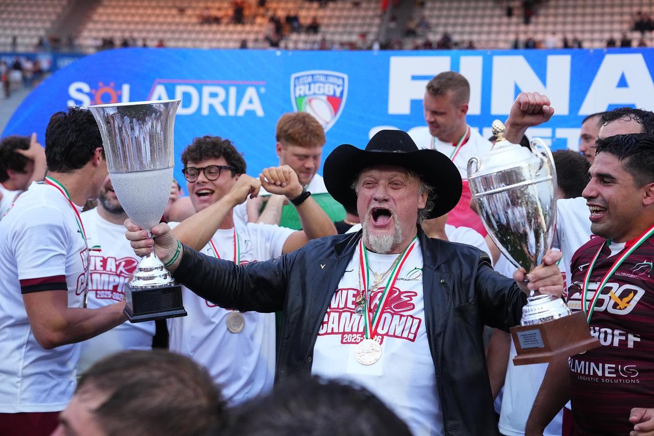 Scudetto per il Valorugby, il presidente Enrico Grassi: «E’ la nostra politica basata sui giovani che sta pagando»