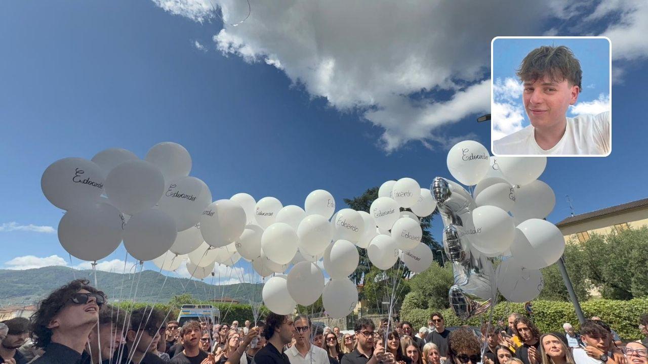 Morto a 24 anni nell’incidente a Quarrata, in centinaia per l’ultimo saluto a Edoardo: «Avevi un sorriso per tutti» – Video