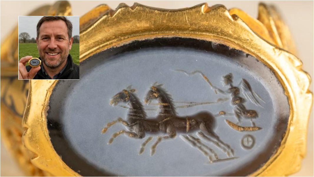 Archeologia, il metaldetector intercetta un raro anello d’oro di epoca romana: la spettacolare scoperta non ha precedenti