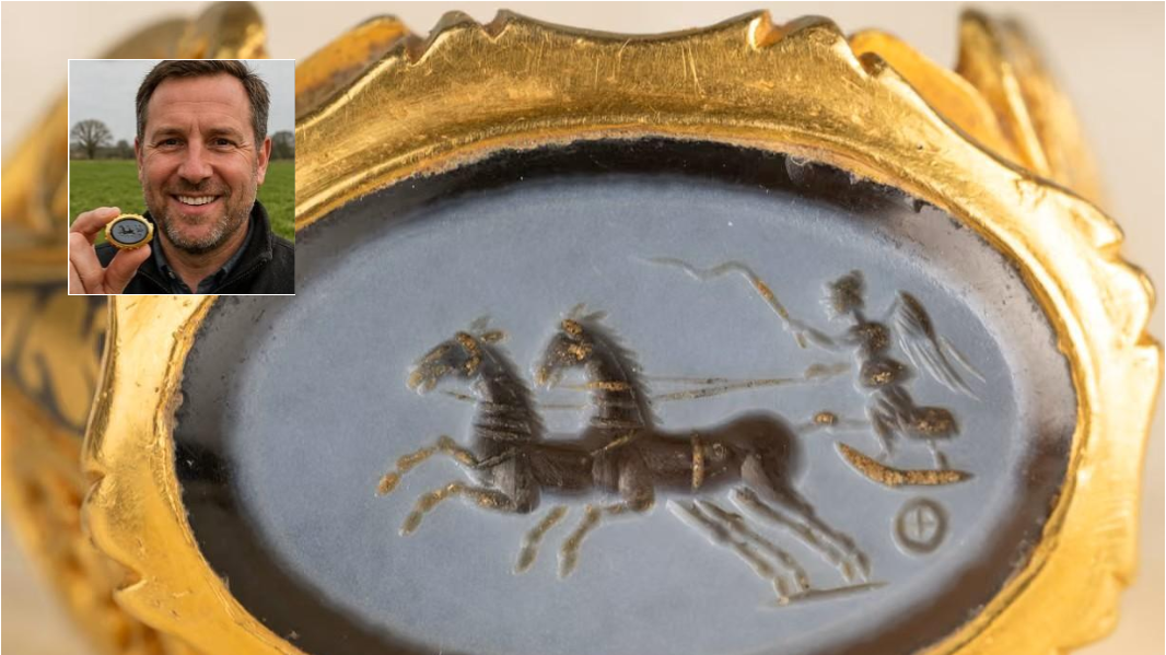 Archeologia, il metaldetector intercetta un raro anello d’oro di epoca romana: la spettacolare scoperta non ha precedenti