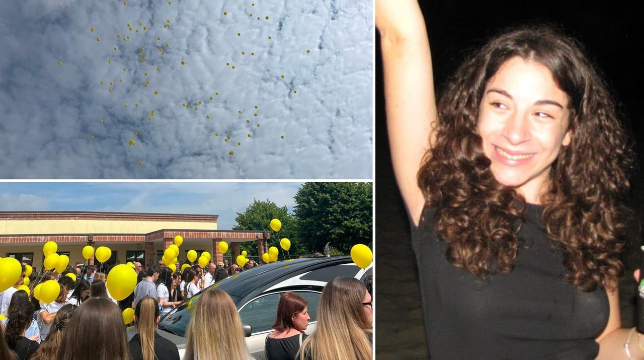 Musica, palloncini e lacrime per l’addio a Giorgia, morta a 21 anni