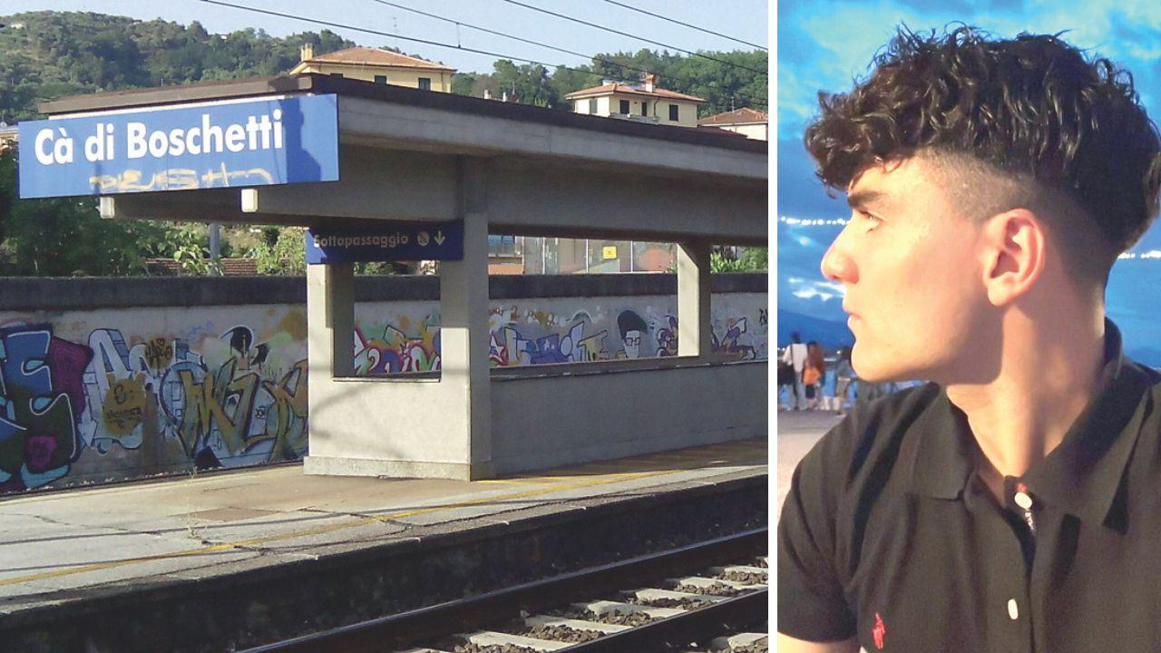 La stazione di Cà di Boschetti in cui è avvenuto l'incidente e la vittima, Francesco Lettieri