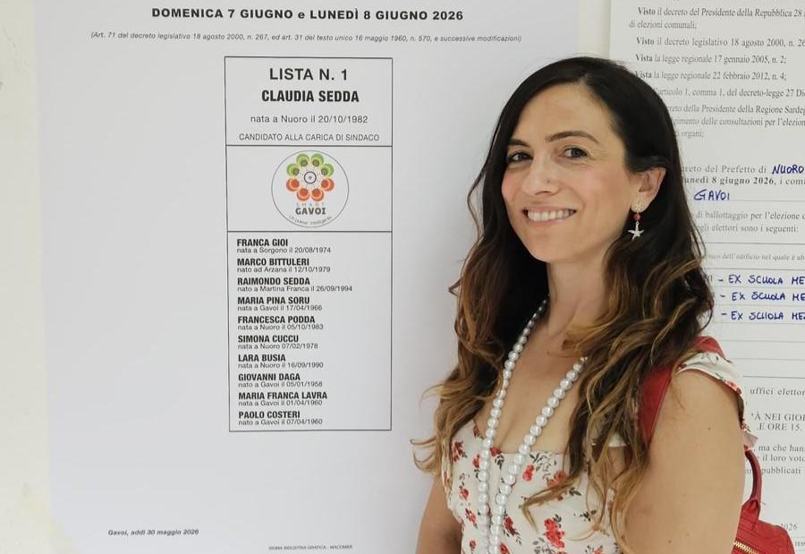 
	La neo sindaca Claudia Sedda

