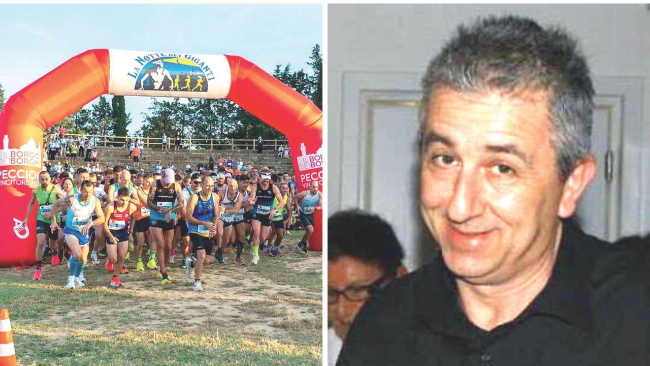 La corsa a Peccioli e Giuliano Pezzini 