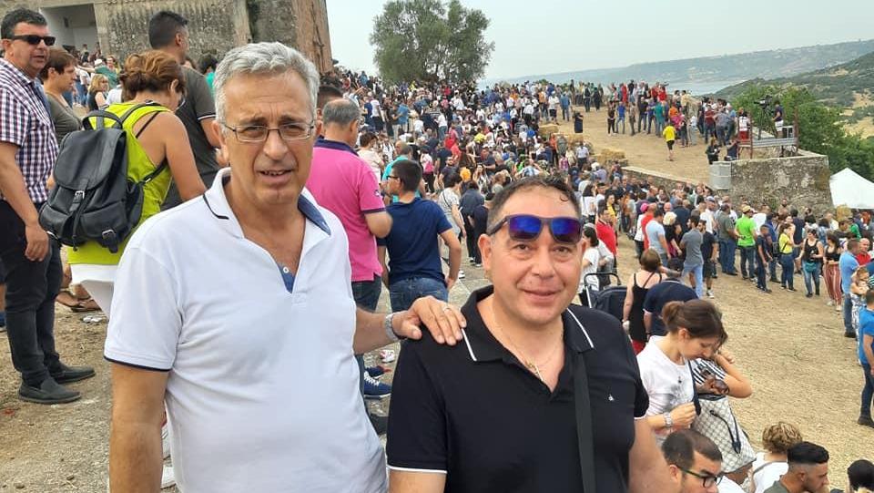 Il candidato sindaco Giampietro Murru (a sinistra)