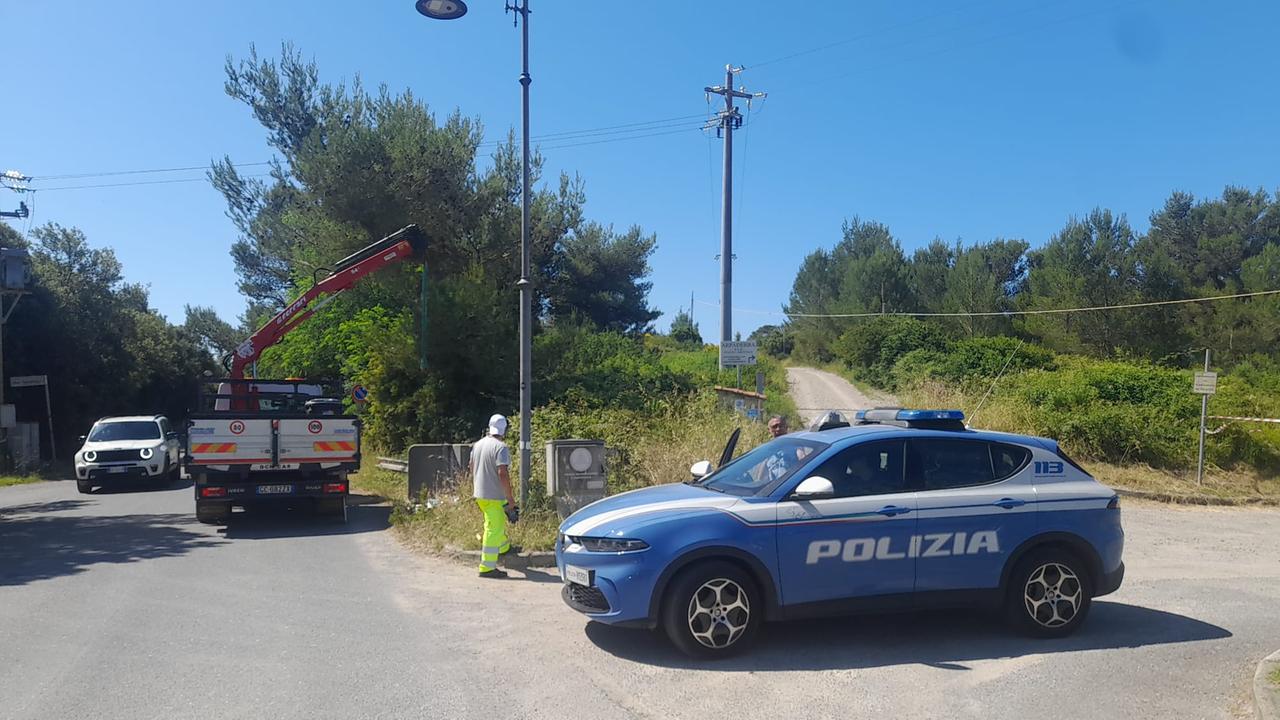 La polizia sul luogo del delitto
