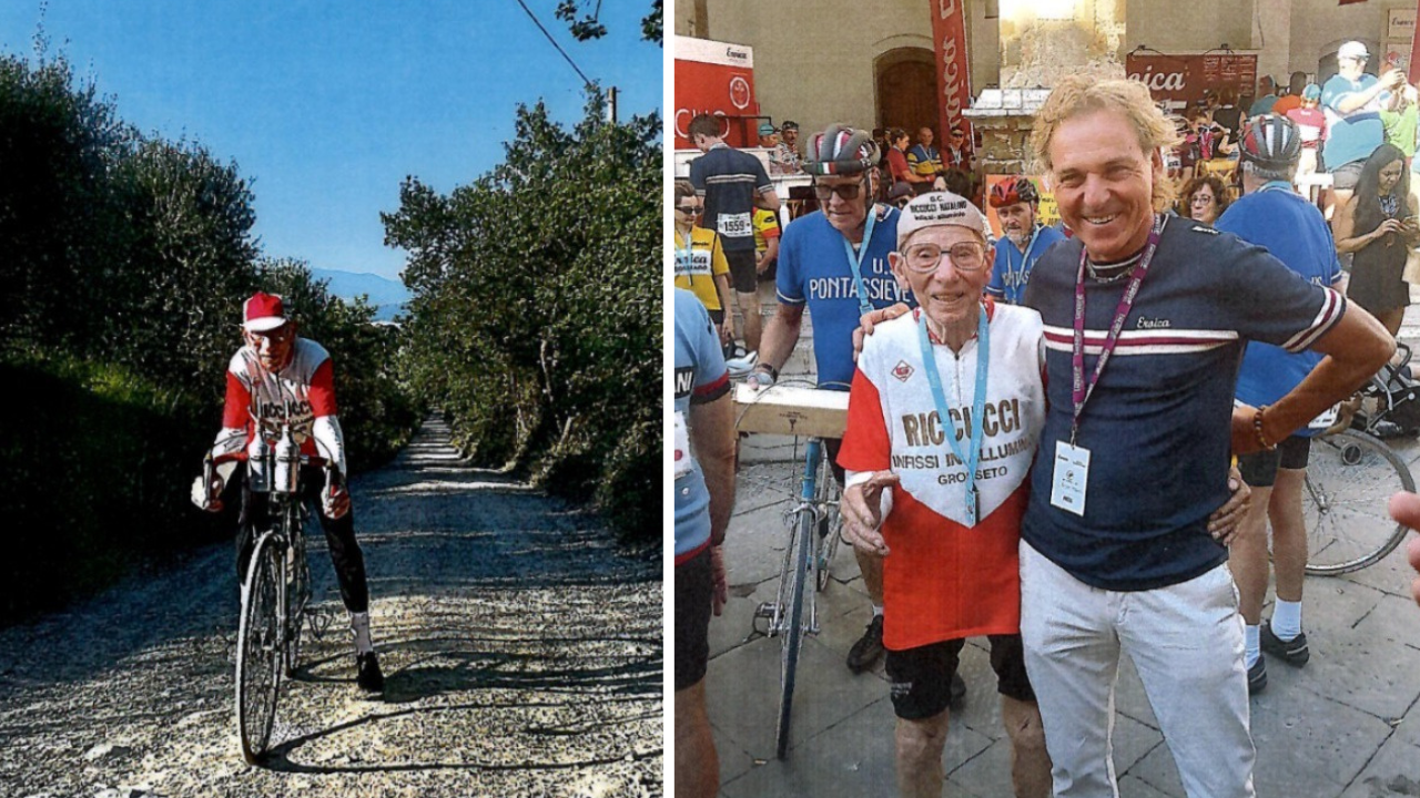 Natalino Riccucci all'Eroica di Montalcino