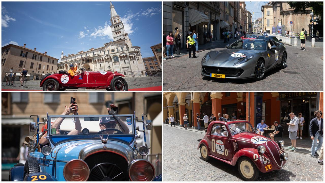 La Mille Miglia colora Modena: le immagini più belle dalla città