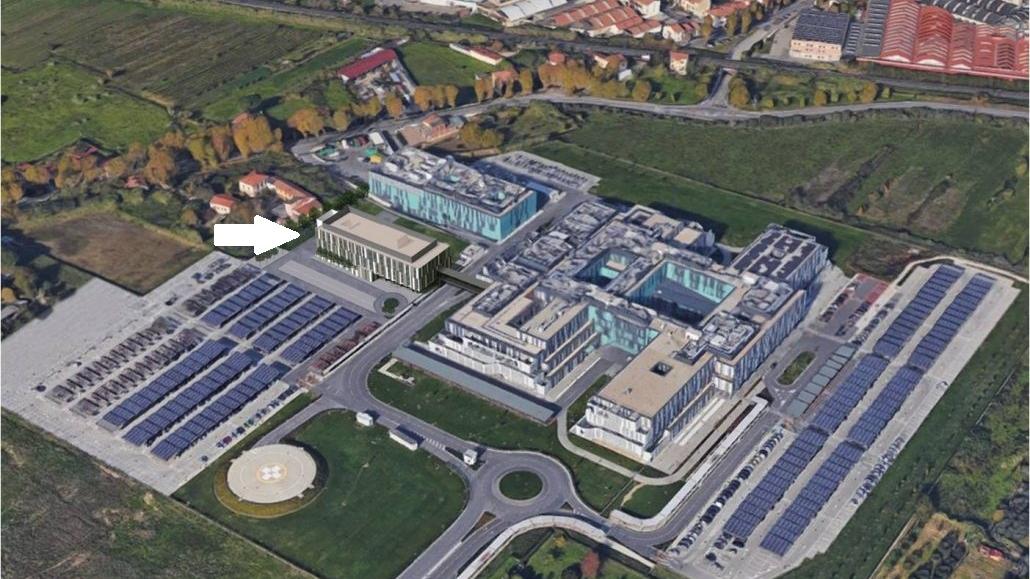 Il rendering del progetto della nuova palazzina