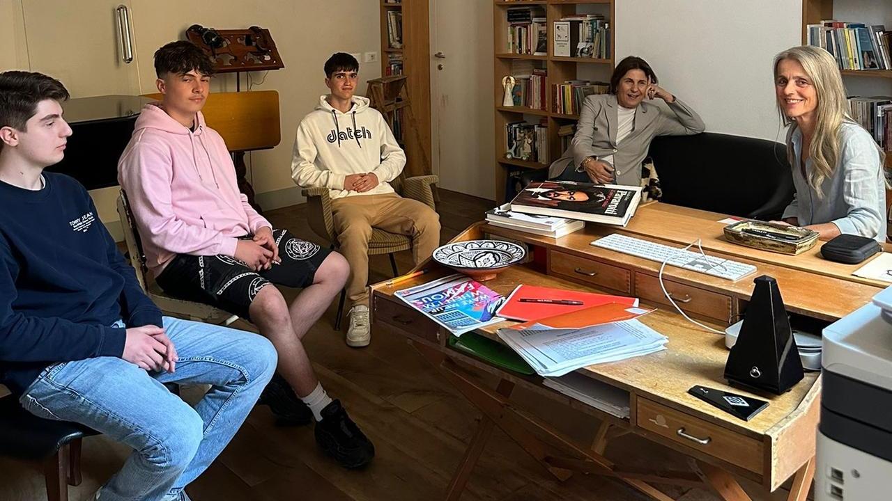 Cristina Pavarotti si confronta con gli studenti
