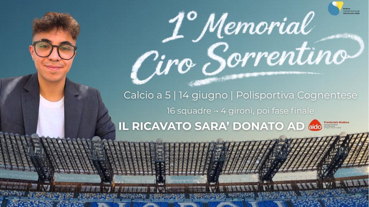 Il primo “Memorial Ciro Sorrentino”:  sport, condivisione e un fine benefico