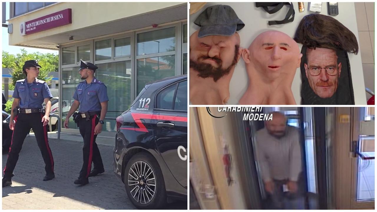 Tentano la rapina in banca con le maschere di Breaking Bad e la colla sulle mani: arrestati