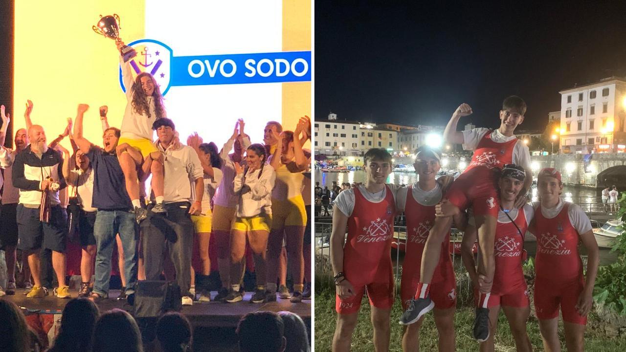 L'esultanza delle ragazze e degli juniores dopo la vittoria del Trofeo Edda Fagni