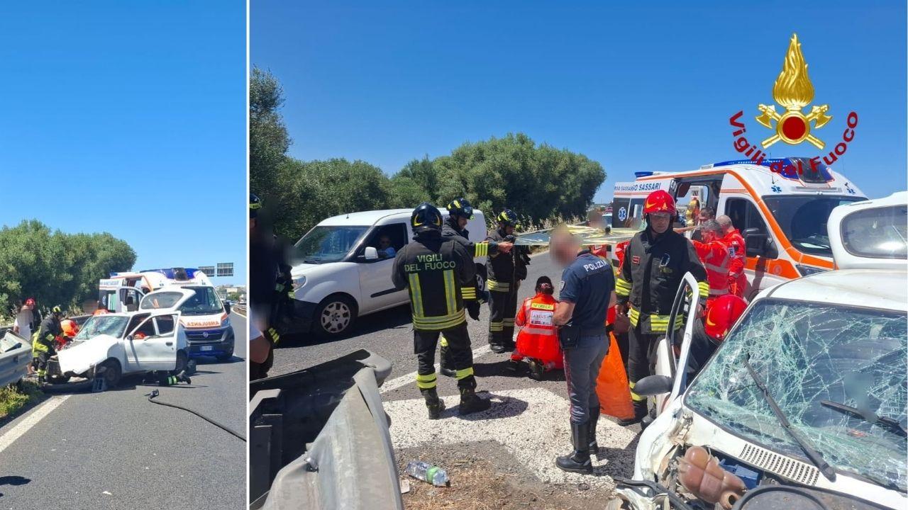 Sassari, perde il controllo dell’auto e si schianta sul guard rail: un ferito grave