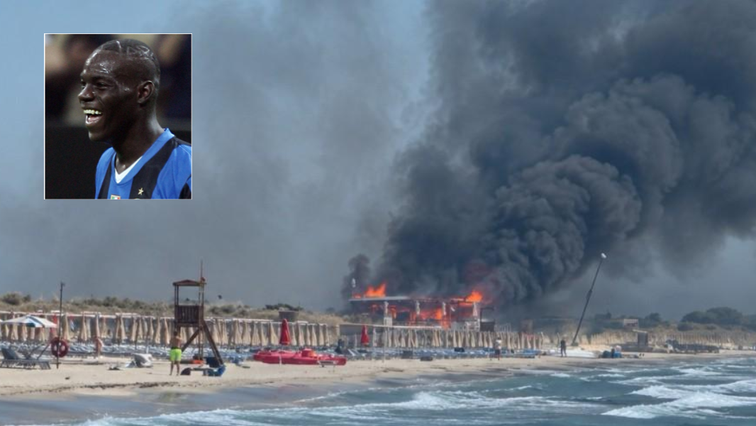 Inferno di fuoco nel paradiso delle vacanze: Balotelli fra i 500 evacuati da resort e campeggi