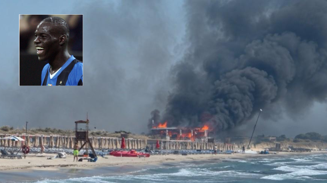 Inferno di fuoco nel paradiso delle vacanze: Balotelli fra i 500 evacuati da resort e campeggi